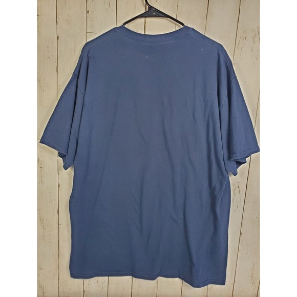 Anchorman I'm Kind Of A Big Deal Funny Blue Shirt Mens Sz XL Tall Navy Blue - Picture 2 of 6